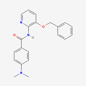 4-(dimethylamino)-N-(3-phenylmethoxypyridin-2-yl)benzamide