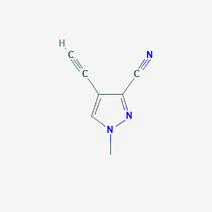 4-Ethynyl-1-methylpyrazole-3-carbonitrile