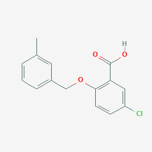 5-Chloro-2-[(3-methylbenzyl)oxy]benzoic acid