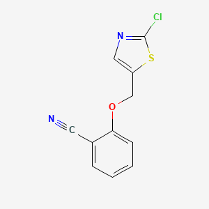 2-[(2-Chloro-1,3-thiazol-5-yl)methoxy]benzonitrile