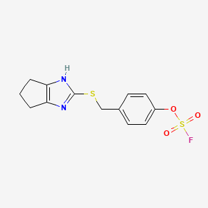 2-[(4-Fluorosulfonyloxyphenyl)methylsulfanyl]-1,4,5,6-tetrahydrocyclopenta[d]imidazole