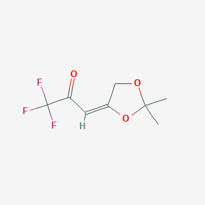 (3E)-3-(2,2-dimethyl-1,3-dioxolan-4-ylidene)-1,1,1-trifluoropropan-2-one