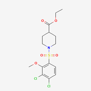 Ethyl 1-(3,4-dichloro-2-methoxyphenyl)sulfonylpiperidine-4-carboxylate