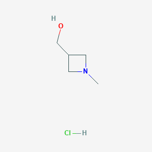 molecular formula C5H12ClNO B2812821 (1-Methylazetidin-3-yl)methanol hydrochloride CAS No. 2174002-18-5