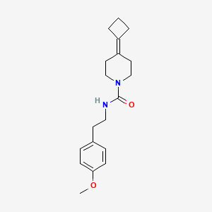 molecular formula C19H26N2O2 B2812822 4-Cyclobutylidene-N-[2-(4-methoxyphenyl)ethyl]piperidine-1-carboxamide CAS No. 2309569-21-7