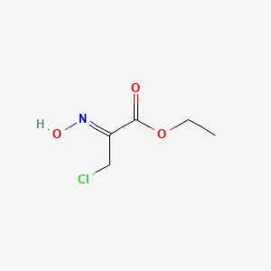 molecular formula C5H8ClNO3 B2812823 EThyl (2E)-3-chloro-2-(hydroxyimino)propanoate CAS No. 98143-38-5