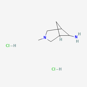 molecular formula C7H16Cl2N2 B2812827 3-Methyl-3-azabicyclo[3.1.1]heptan-6-amine dihydrochloride CAS No. 2089649-12-5