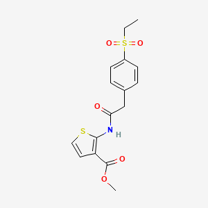 Methyl 2-(2-(4-(ethylsulfonyl)phenyl)acetamido)thiophene-3-carboxylate