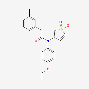 molecular formula C21H23NO4S B2812851 N-(1,1-dioxido-2,3-dihydrothiophen-3-yl)-N-(4-ethoxyphenyl)-2-(m-tolyl)acetamide CAS No. 863020-77-3