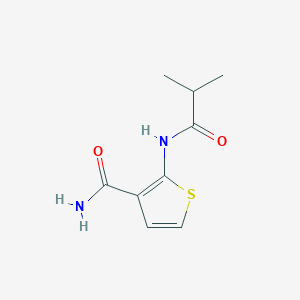molecular formula C9H12N2O2S B2812853 2-Isobutyramidothiophene-3-carboxamide CAS No. 888413-16-9