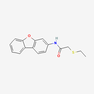 N-Dibenzofuran-3-yl-2-ethylsulfanylacetamide