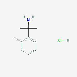 molecular formula C10H16ClN B2812885 2-(2-Methylphenyl)propan-2-amine hydrochloride CAS No. 1439899-51-0; 30568-41-3