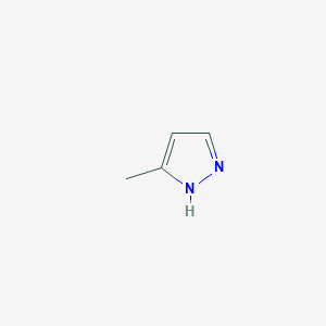 molecular formula C4H6N2 B028129 3-甲基吡唑 CAS No. 1453-58-3