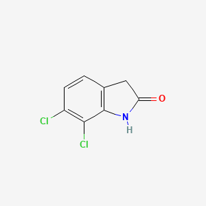 molecular formula C8H5Cl2NO B2812925 6,7-Dichloroindolin-2-one CAS No. 1202868-19-6