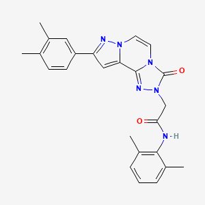 N-(2,6-dimethylphenyl)-2-(9-(3,4-dimethylphenyl)-3-oxopyrazolo[1,5-a][1,2,4]triazolo[3,4-c]pyrazin-2(3H)-yl)acetamide