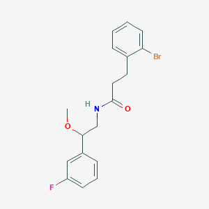 3-(2-bromophenyl)-N-(2-(3-fluorophenyl)-2-methoxyethyl)propanamide