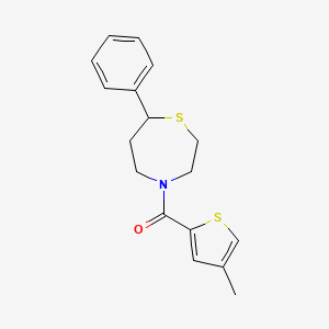 (4-Methylthiophen-2-yl)(7-phenyl-1,4-thiazepan-4-yl)methanone
