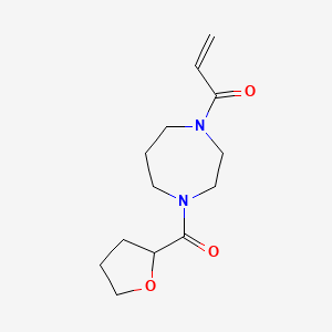 1-[4-(Oxolane-2-carbonyl)-1,4-diazepan-1-yl]prop-2-en-1-one