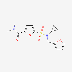 5-(N-cyclopropyl-N-(furan-2-ylmethyl)sulfamoyl)-N,N-dimethylfuran-2-carboxamide