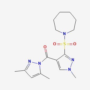 1-({4-[(3,5-dimethyl-1H-pyrazol-1-yl)carbonyl]-1-methyl-1H-pyrazol-3-yl}sulfonyl)azepane