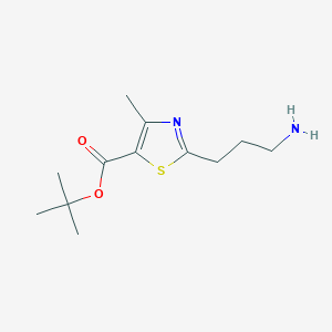 Tert-butyl 2-(3-aminopropyl)-4-methyl-1,3-thiazole-5-carboxylate