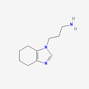 3-(4,5,6,7-tetrahydro-1H-1,3-benzodiazol-1-yl)propan-1-amine