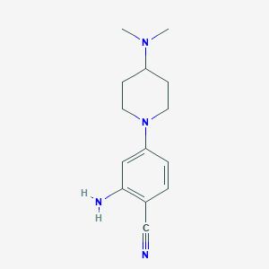 2-Amino-4-[4-(dimethylamino)piperidin-1-yl]benzonitrile