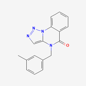 4-[(3-Methylphenyl)methyl]triazolo[1,5-a]quinazolin-5-one
