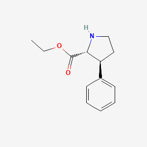 Ethyl (2R,3S)-3-phenylpyrrolidine-2-carboxylate