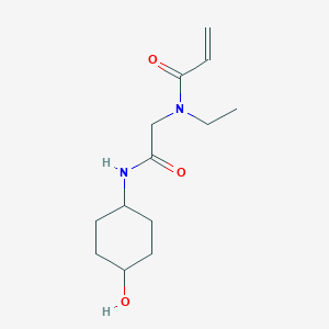 N-Ethyl-N-[2-[(4-hydroxycyclohexyl)amino]-2-oxoethyl]prop-2-enamide