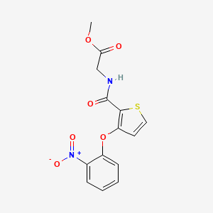 Methyl 2-({[3-(2-nitrophenoxy)-2-thienyl]carbonyl}amino)acetate