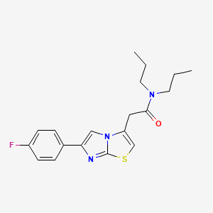 2-(6-(4-fluorophenyl)imidazo[2,1-b]thiazol-3-yl)-N,N-dipropylacetamide