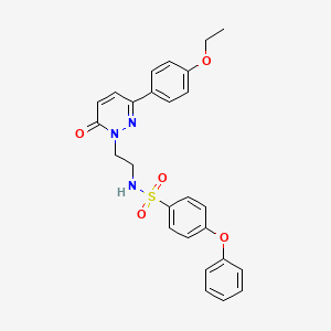 N-(2-(3-(4-ethoxyphenyl)-6-oxopyridazin-1(6H)-yl)ethyl)-4-phenoxybenzenesulfonamide