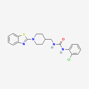 1-((1-(Benzo[d]thiazol-2-yl)piperidin-4-yl)methyl)-3-(2-chlorophenyl)urea