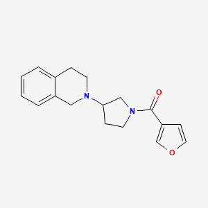 (3-(3,4-dihydroisoquinolin-2(1H)-yl)pyrrolidin-1-yl)(furan-3-yl)methanone
