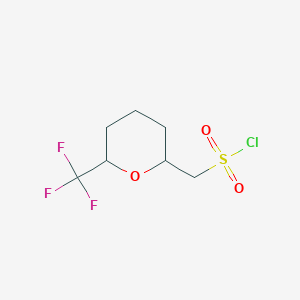 [6-(Trifluoromethyl)oxan-2-yl]methanesulfonyl chloride