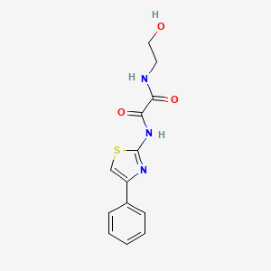 N-(2-hydroxyethyl)-N'-(4-phenyl-1,3-thiazol-2-yl)ethanediamide