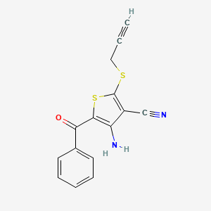 4-Amino-5-benzoyl-2-(2-propynylsulfanyl)-3-thiophenecarbonitrile