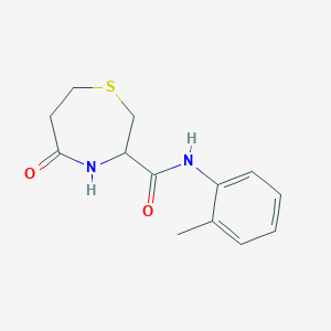 5-oxo-N-(o-tolyl)-1,4-thiazepane-3-carboxamide