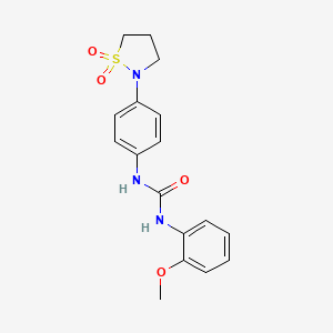 1-(4-(1,1-Dioxidoisothiazolidin-2-yl)phenyl)-3-(2-methoxyphenyl)urea