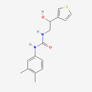 1-(3,4-Dimethylphenyl)-3-(2-hydroxy-2-(thiophen-3-yl)ethyl)urea