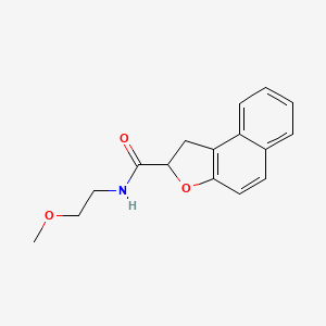 molecular formula C16H17NO3 B2813130 N-(2-methoxyethyl)-1,2-dihydronaphtho[2,1-b]furan-2-carboxamide CAS No. 478064-63-0