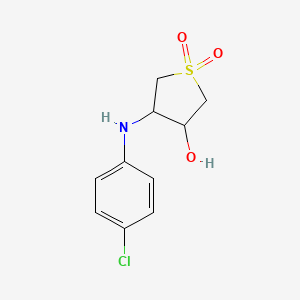 4-(4-Chloro-phenylamino)-1,1-dioxo-tetrahydro-1lambda*6*-thiophen-3-ol