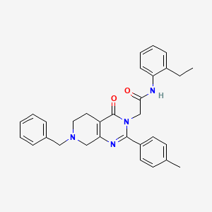 4-{3-[4-(2-Ethyl-1,3-thiazol-4-yl)phenyl]-1,2,4-oxadiazol-5-yl}-1-(4-methoxyphenyl)pyrrolidin-2-one