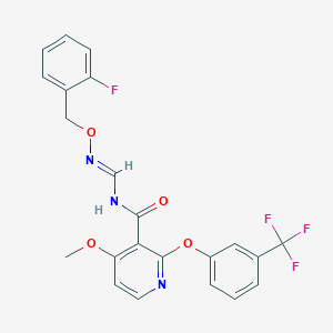 N-({[(2-fluorobenzyl)oxy]imino}methyl)-4-methoxy-2-[3-(trifluoromethyl)phenoxy]nicotinamide