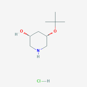 (3R,5S)-5-[(2-Methylpropan-2-yl)oxy]piperidin-3-ol;hydrochloride