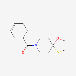 Cyclohex-3-en-1-yl(1-oxa-4-thia-8-azaspiro[4.5]decan-8-yl)methanone