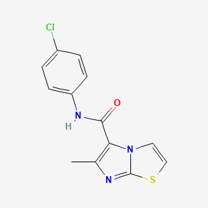 N-(4-chlorophenyl)-6-methylimidazo[2,1-b][1,3]thiazole-5-carboxamide