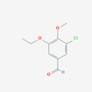 molecular formula C10H11ClO3 B2813180 3-Chloro-5-ethoxy-4-methoxybenzaldehyde CAS No. 736948-97-3