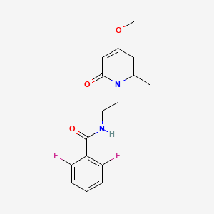 2,6-difluoro-N-(2-(4-methoxy-6-methyl-2-oxopyridin-1(2H)-yl)ethyl)benzamide
